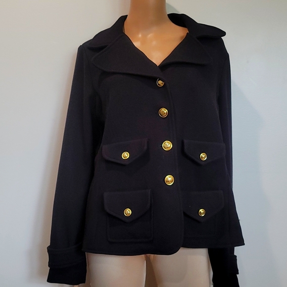 Joan Rivers Jackets & Blazers - Joan Rivers black blazer with gold buttons size large